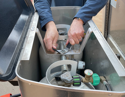 The right way to refill the propane tanks