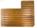 25FB / 27FB / 30RB L-shape Airstream Teak Shower Mat