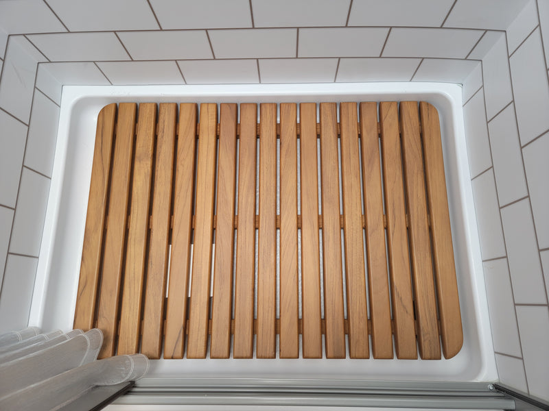 Entegra Qwest Teak Shower Mat