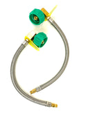 GasStop 90-degree Braided Steel Propane Hoses (set of 2)